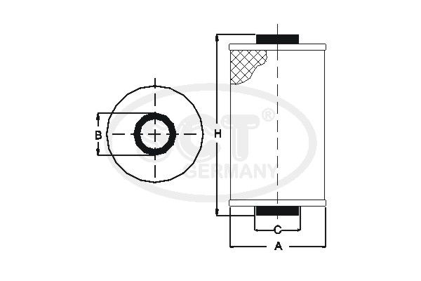 SCT GERMANY Polttoainesuodatin SC 7058